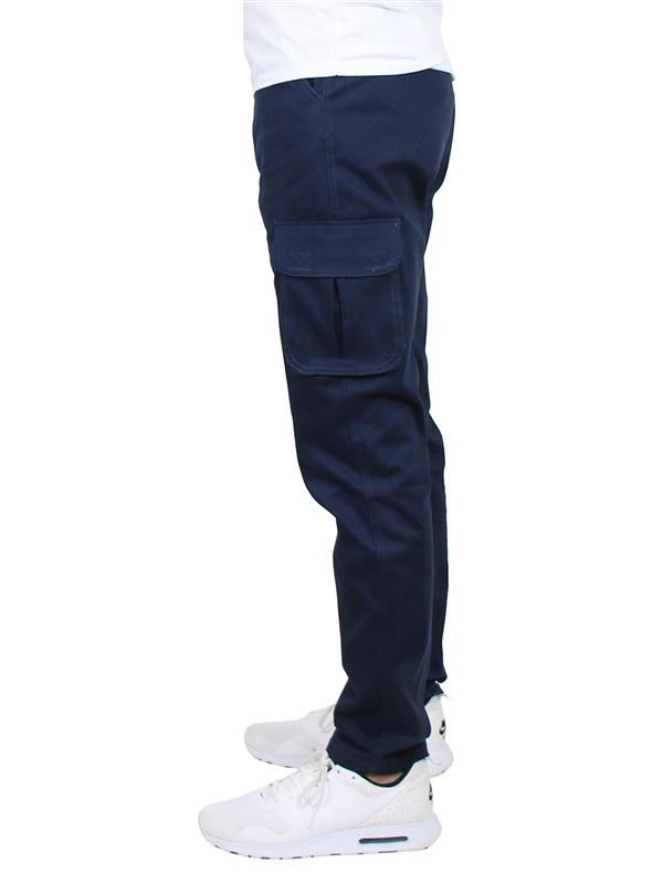 Wholesale Boys Stretch Cargo Pants In Navy - Case Of 36, Case Of 36