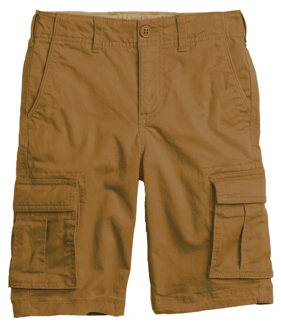 Wholesale Boys Stretch Cargo Shorts In Timber - Case Of 36, Case Of 36