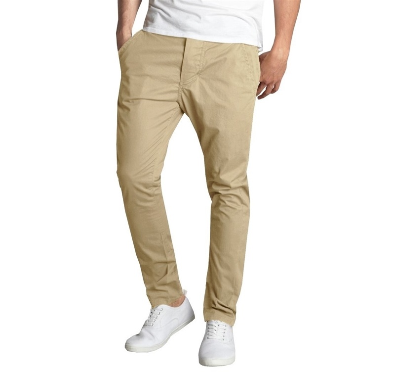 Men's Super Stretch Slim Fit Pants In Khaki By Size, Case Of 24