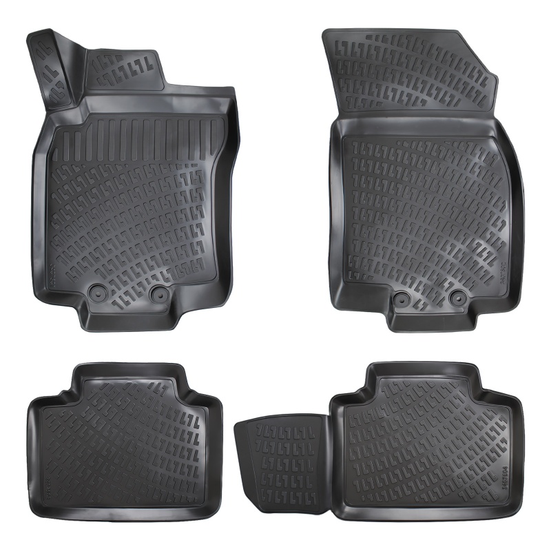 3D Rubber All Weather Floor Mat Set Compatible With Nissan Rogue 2014-2020