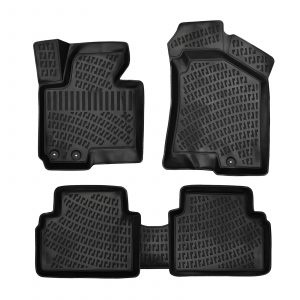 3D Rubber All Weather Floor Mat Set Compatible With Hyundai Tucson 2012-2015