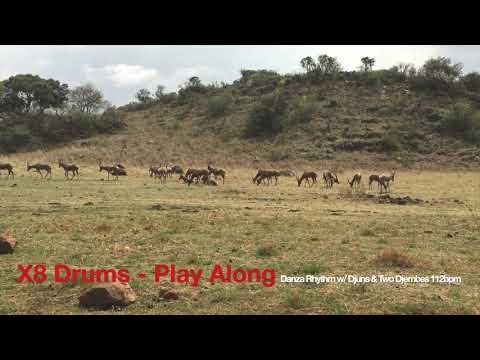 Audio Track: Danza Djun & 2 Djembes Rhythm Pattern 2 Play-Along Backing Tracks