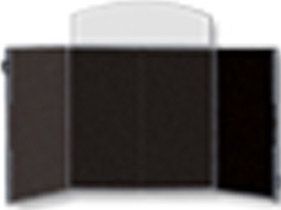 ShowStyle Briefcase Tabletop Display: Black Fabric