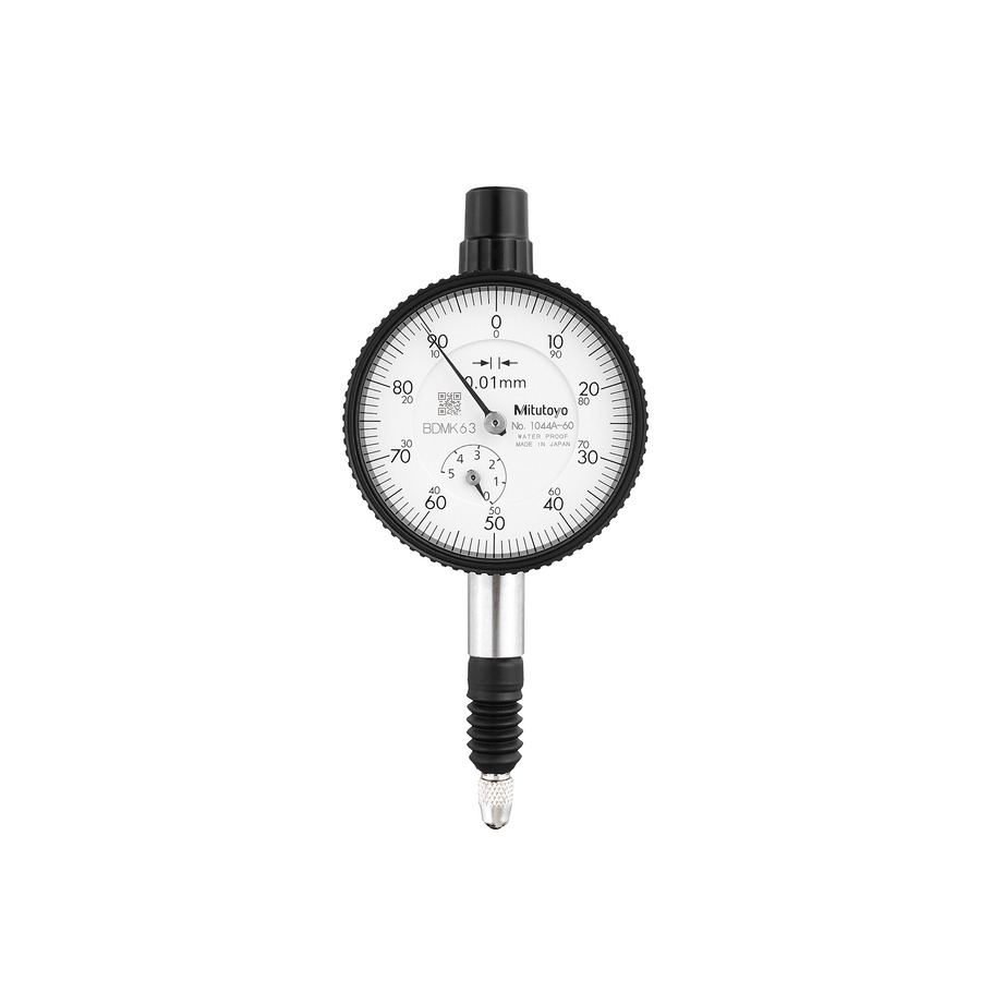 Mitutoyo 1044A60 Dial Indicator, Lug Back, 0.01Mm, 5Mm/(1Mm Per Rev