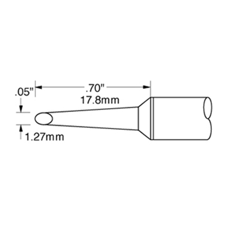 Metcal Ssc-667A Metcal Tip Soldering Mini Hoof Ssc For Sp200 1/8