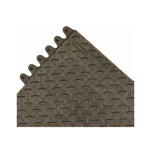Notrax 570S1818bl Floor Mat, Heavy-Duty Interlocking Rubber Flooring