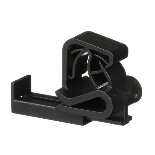Panduit UCCPU-C130 Cable Clip, Parallel, Cable Up, 0.88" X 0.77", Weather Resist, Black, 100/Pcs