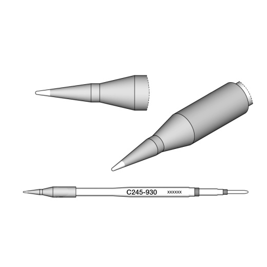 JBC Tools C245930 Soldering Tip Cartridge 0.5mm, C245 Series