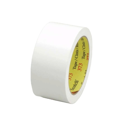 3M Scotch Custom Printed Box Sealing Tape 373Cp, White, 72 Mm X 914 M, 4/Case