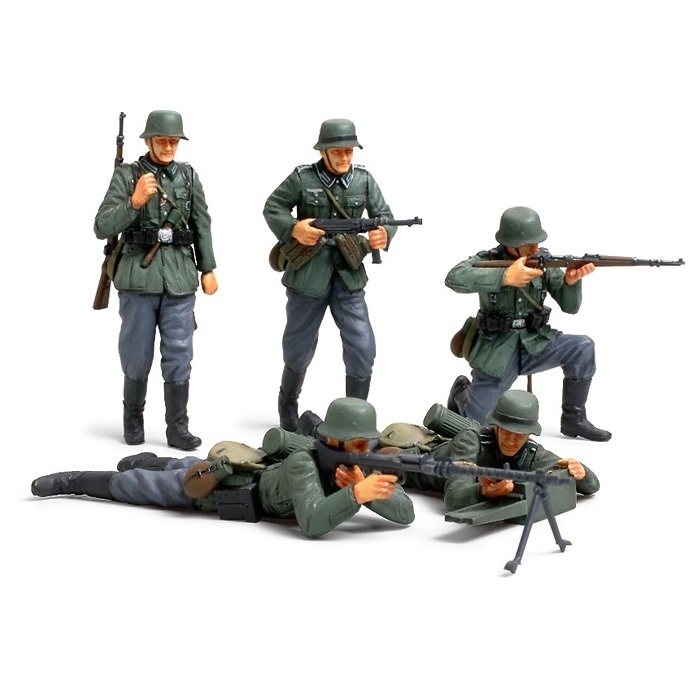 Tamiya German Infantry Military Figures Set, 1/35 Scale