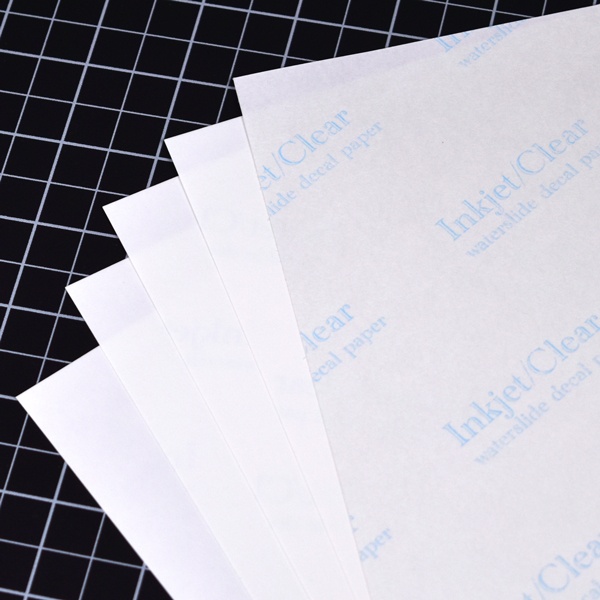 Clear On White Decal Paper For Ink Jet Printers