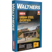 Waltherscornerstone® Urban Steel Overpass Structure Kit, Ho Scale