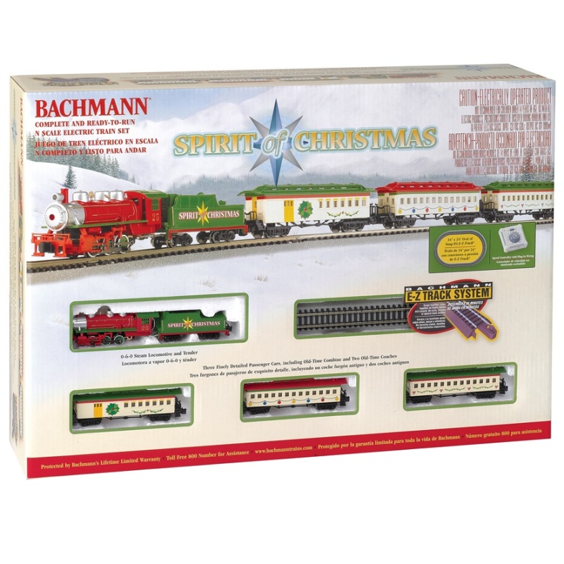 Bachmann Spirit Of Christmas Train Set, N Scale