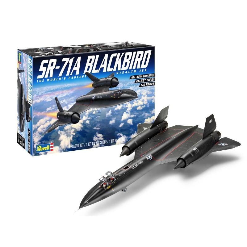 Revell Lockheed Sr-71A Blackbird Plastic Model Kit, 1/48 Scale