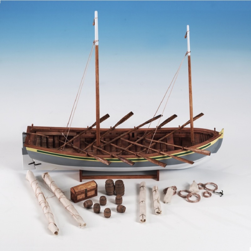 Model Shipways Hms Bounty Launch Wood & Metal Kit, 1:24 Scale