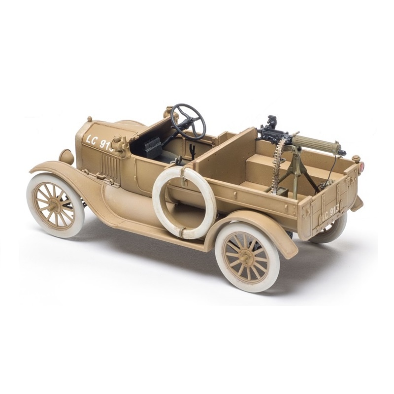 Icm Model T 1917 Lcp With Vickers Machine Gun Plastic Model Kit, 1/35 Scale