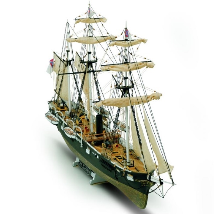 Mamoli Css Alabama - Plank On Bulkhead Ship Model Kit, 1/120 Scale