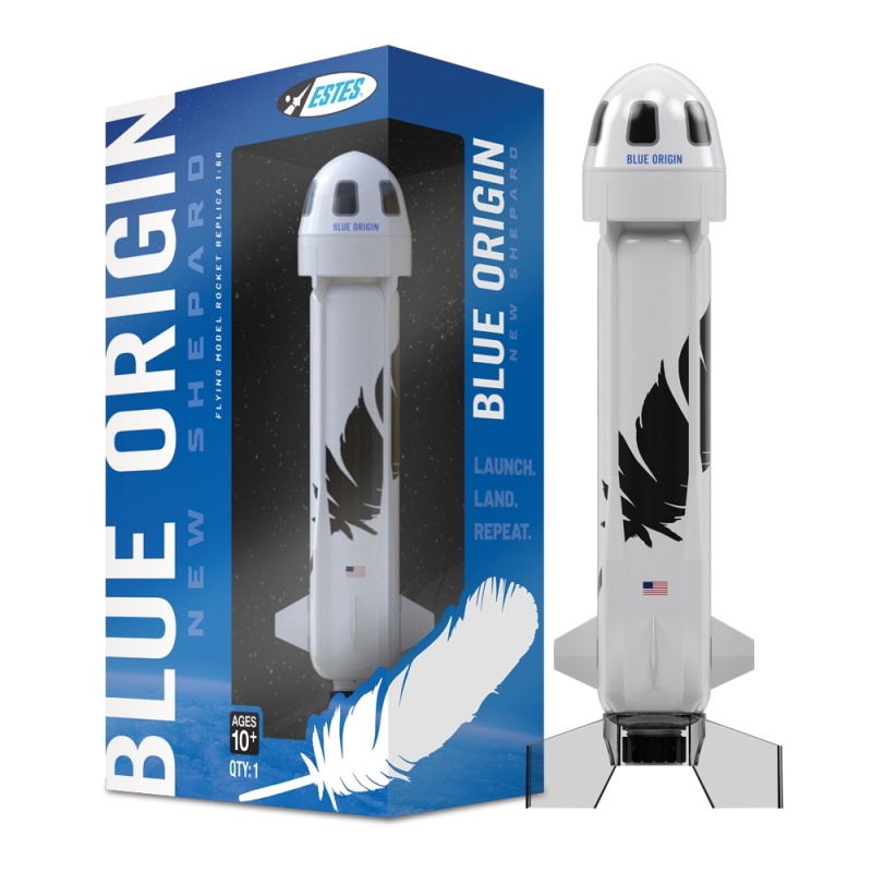 Estes® Blue Origin "New Shepard" (Jeff Bezos' Rocket) Model Rocket Kit, 1/166 Scale