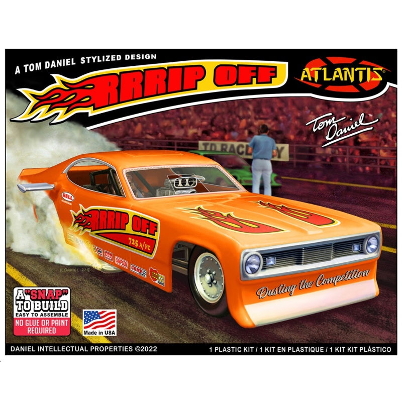 Atlantis® Tom Daniel "Rrrip Off Funny Car" Plastic Model Kit, 1/32 Scale