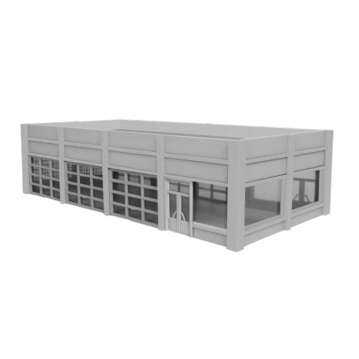 Lionel Modern Service Station Building Structure Kit (Undecorated), Ho Scale