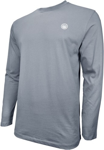 Beretta T-Shirt Long Sleeve Usa Logo X-Large Dove Gray