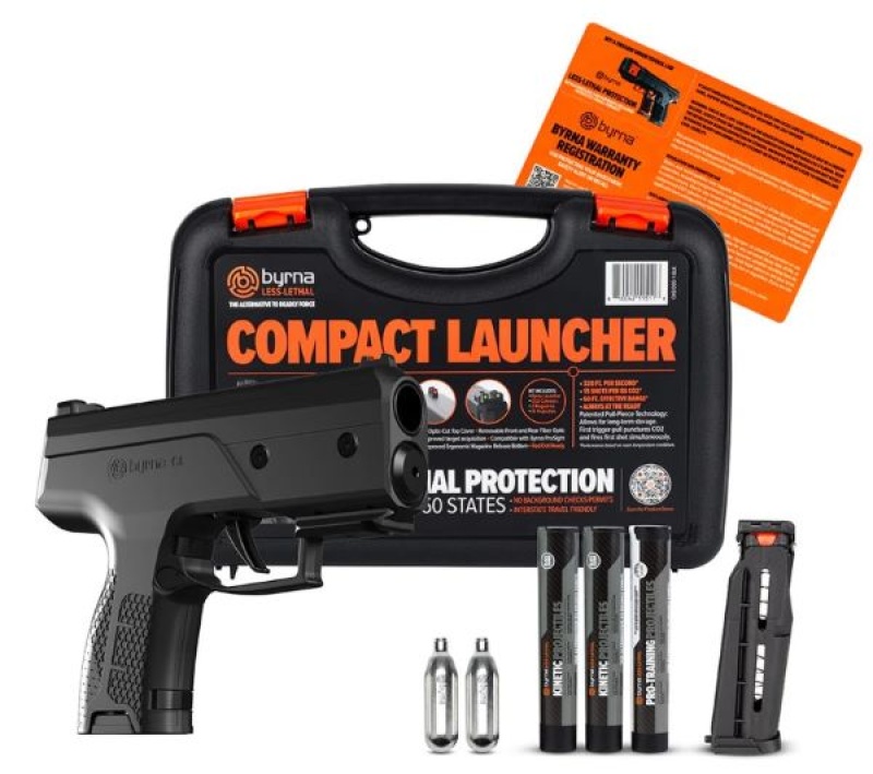 Byrna Cl Universal Kit Steel Gray W\/2 Mags & Projtl 61 Cal
