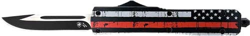 Templar Knife Slim Otf Back The Red 3.1\" Blk Drop Point