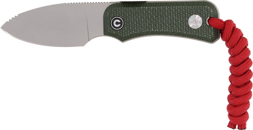 Civivi Baby Banter Fixed Blade in Green Canvas Micarta