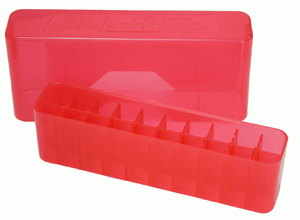 Mtm Ammo Box Medium Rifle 20 Rounds Slip Top Style Smk Grey
