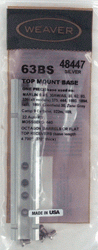 Weaver Base Top Mount #63Bs Marlin 36\/336,Moss 640 Silver