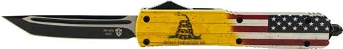 Templar Knife Slim Otf Don't Tread On Me 3.1\" Black Tanto
