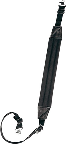 Bulldog Black Deluxe Padded 1\" Rifle Sling W\/ Swivels