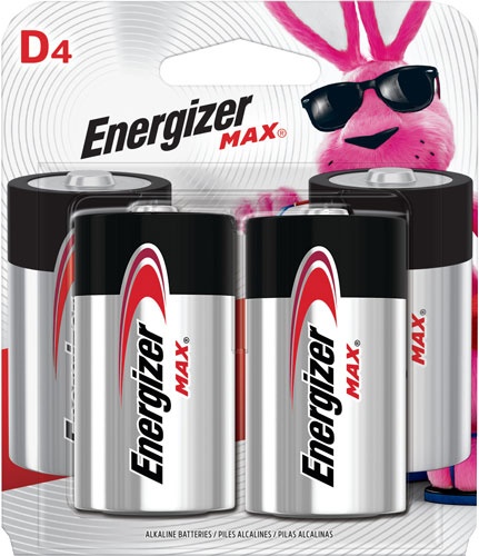 Energizer Max Batteries D 4-Pack