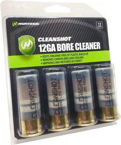 Cleanshot Shoot Through Gun Bore Cleaner 12 Ga. 4-Pack!