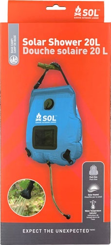 Arb Sol Solar Shower W/Front Pocket To Hold Hose/Toiletries