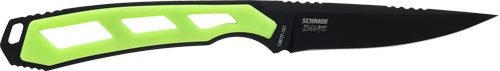 Schrade Knife Isolate Caper Fixed 3\" Aus-10 Black\/Green