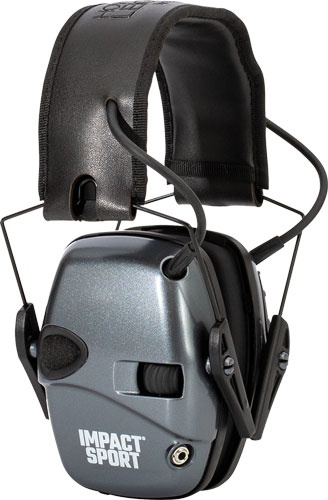 Howard Leight Impact Sport Youth Electronic Muff Gray\/Blk
