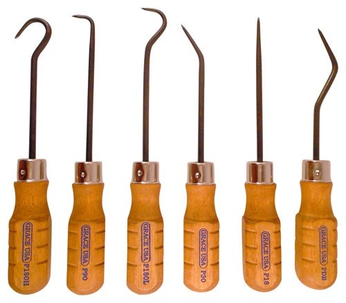 Grace Usa Hook & Pick Set Set Of 6 Steel