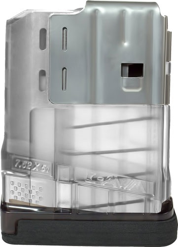 Lancer Magazine L7awm Sr-25 7.62X51 5Rd Translucent Clear