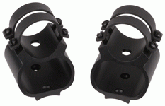 Weaver Rings See-Thru Steel Lock 1\" Rem 7400\/7600 Matte