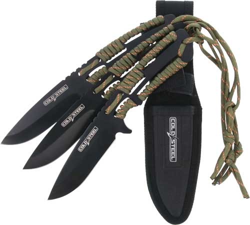 Cold Steel Throwing Knives 4.4\" Blade 3-Pack W\/Sheath