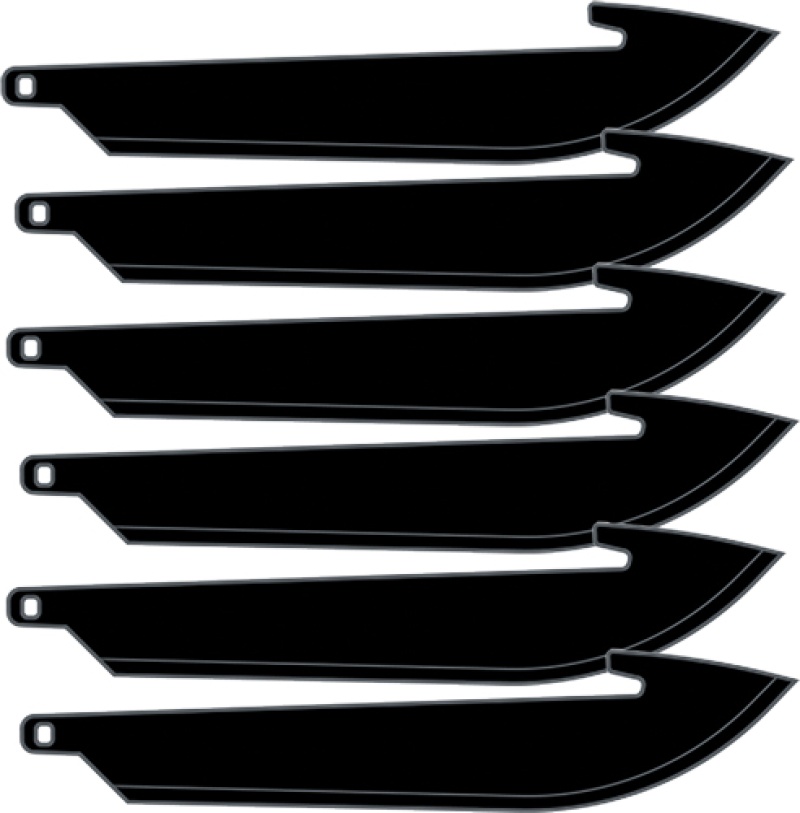 Outdoor Edge 3.5\" Replacement Blades 6-Pack Black Blades
