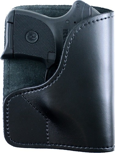 Desantis Trickster Pocket Hltr Ambi Leather Ruger Lcp 380 Blk