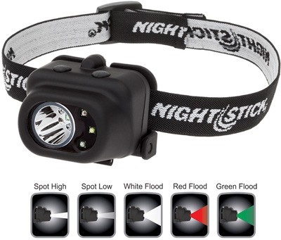 Nightstick Multi-Function Headlamp 210 Lumen Green/Red