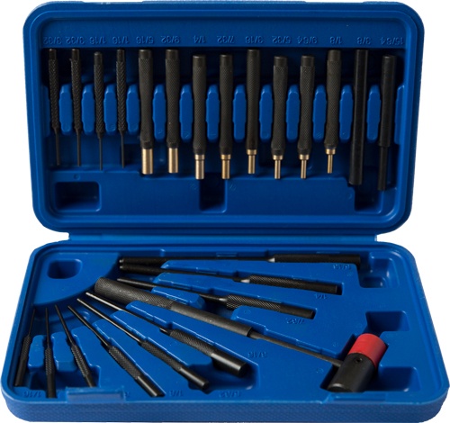 Gunmaster Punch\/Hammer Set 24 Pc Brass & Steel Punch