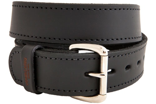 Versacarry Double Ply Leather Belt 38"X1.5" Heavy Duty Blk<