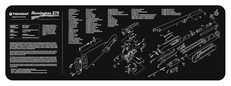Tekmat Armorers Bench Mat 12\"X36\" Remington 870