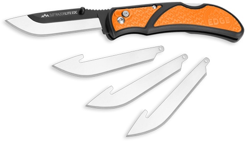 Outdoor Edge 3\" Razor Lite Edc Folder Orange W\/4 Blades