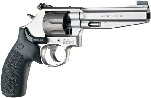 Hogue Le Laser Grip S&W K/L Frame Round Butt Blk