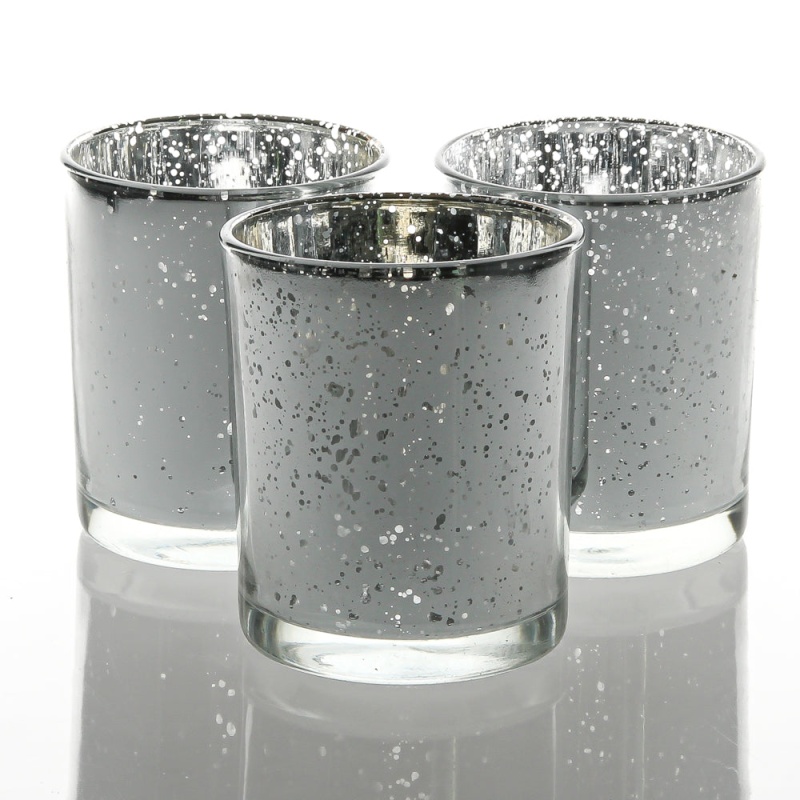 Richland Grande Silver Mercury Votive Holder Set of 12